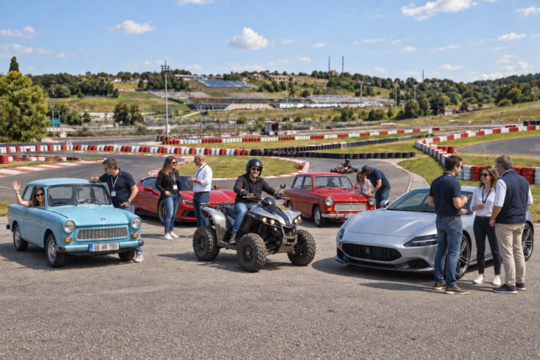 Autós Csapatépítő: luxus vezetés Trabant gokart quad
