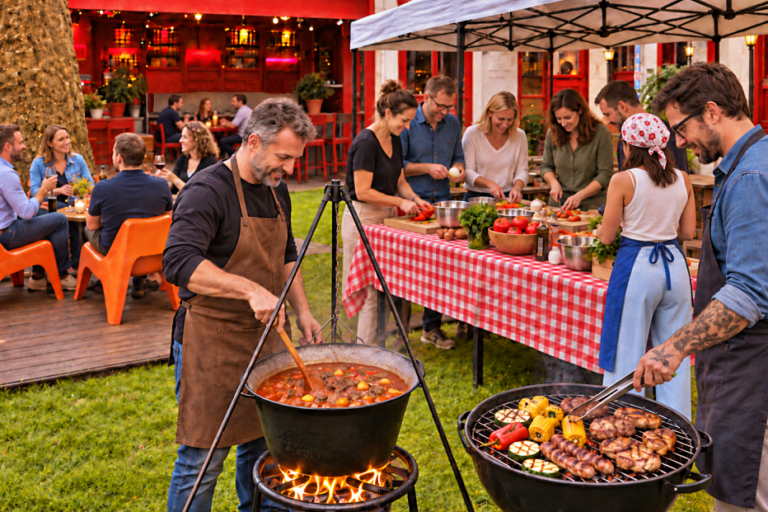 Gasztro program grill bogrács Budapest romkocsma élmény